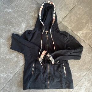Burberry woman’s zip up hooded sweatshirt